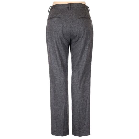 NELLIE PARTOW Wool Cashmere Pants 12 Straight Leg Trousers 33x29 Pleats Gray‎ - Picture 2 of 5